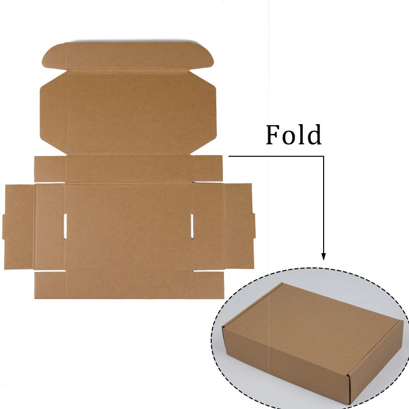 Sodissa 9x6x2 Inches Shipping Boxes Pack of 25  Brown Corrugated Cardboard Boxes for Small Bussiness  Packing and Mailing - Image 3